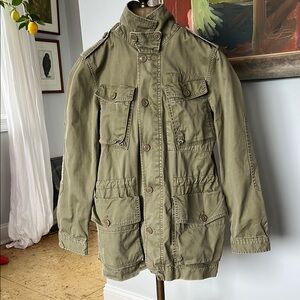 J. Crew Olive Classic Military Style Jacket ALL the Details Vintage